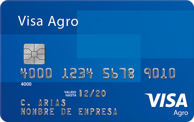 Tarjeta corporativa Visa Agro